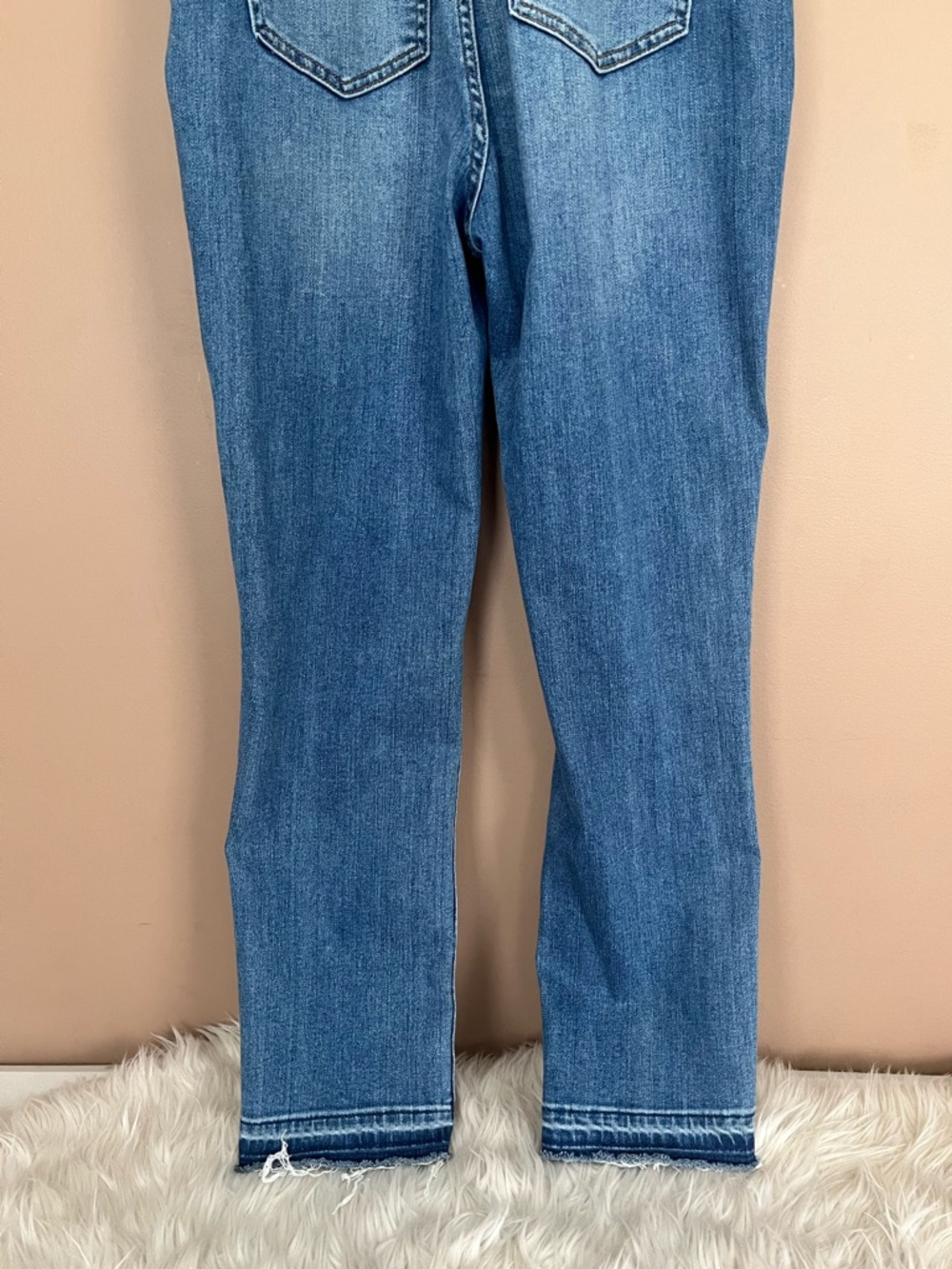 {Madewell} Skinny Overalls with Drop Hem in Blue - Womens Medium - Picture 7 of 9